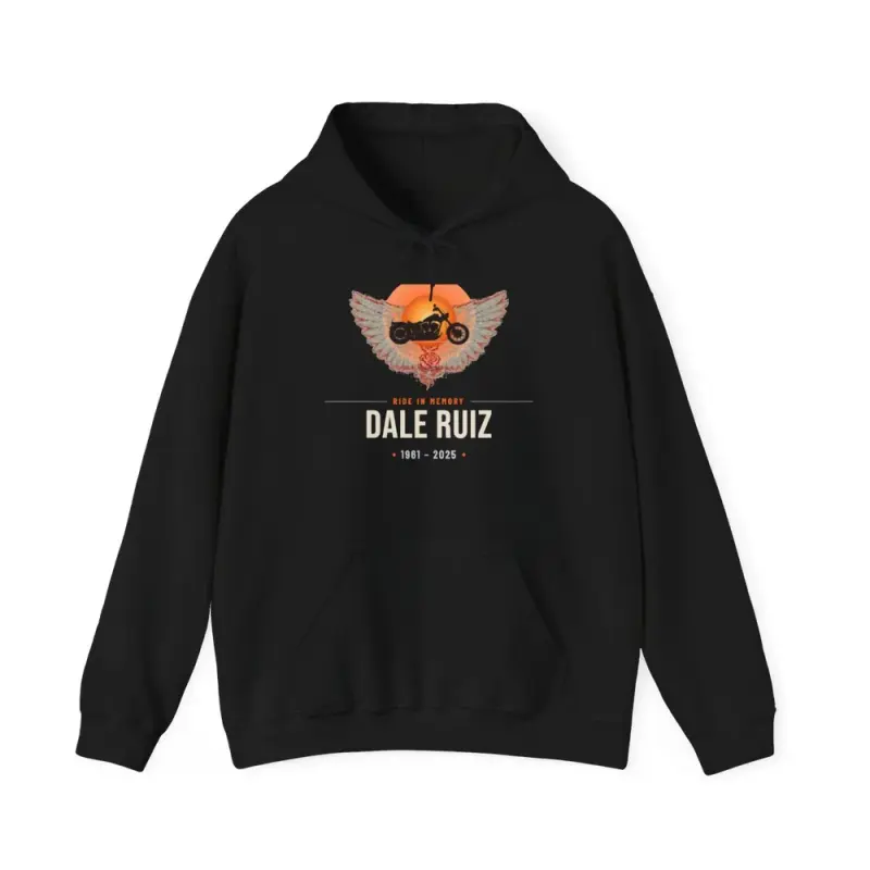Heavy Blend Hoodie - Printify product photo, personalized ride in memory design